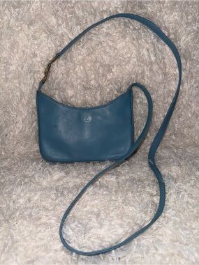 90’s mini 🩵Ralph Lauren SOFT POWDER BLUE Leather Crossbody Bag